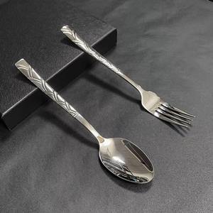 Juego de cubiertos de acero inoxidable de diseño lujoso para seguridad alimentaria, cubiertos recién llegados, vajilla - Product Image 6