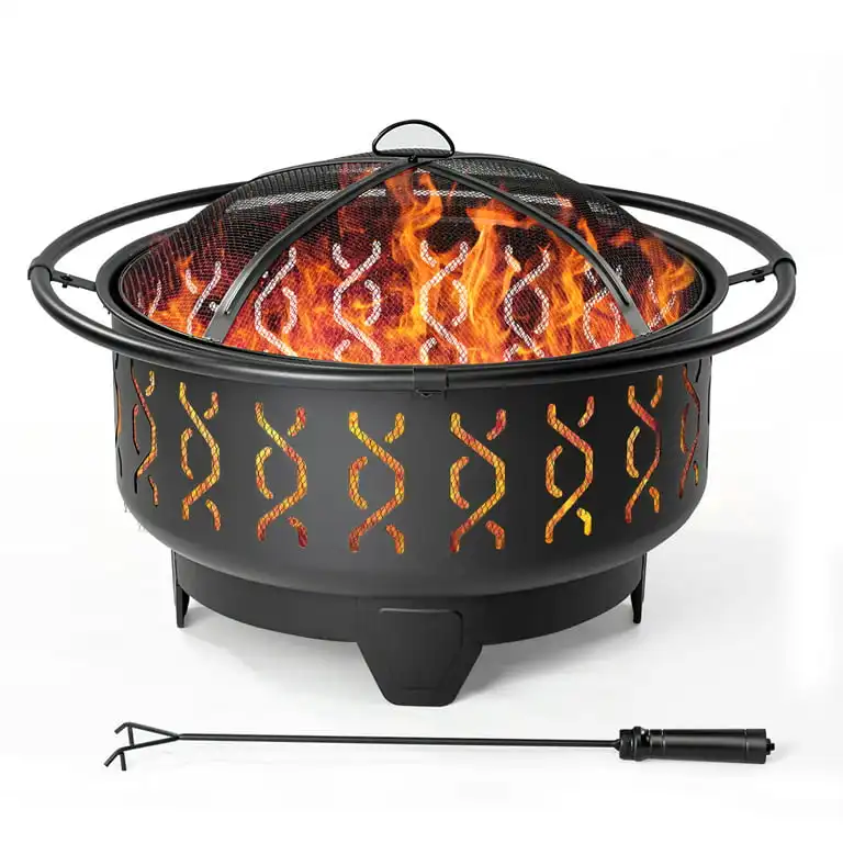 Nouveau style de foyer C'est parfait pour les rassemblements de 4 à 8 personnes peut être utilisé comme feu de barbecue Bonfire Pit Deck Camping Outdoor Living