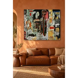 Impression sur toile de collage de graffitis de notaire Fida Basquiat - Product Image 4
