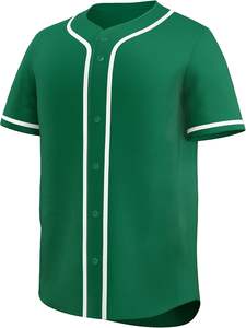 Maillot de baseball à boutons complets, uniforme de softball personnalisé, matériel sublimé en sergé, numéro de nom, broderie de logo, conception en maille à séchage rapide - Product Image 2