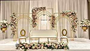 Paneles de fondo de jaula de metal de gama alta para Bodas de Londres DST accesorios de eventos personalizados para marco de metal de recepción a precios de mayorista - Product Image 5