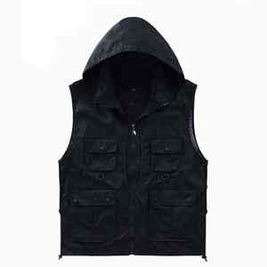 Nouveau gilet extérieur d'été pour hommes veste sans manches multi-poches pour la chasse randonnée voyage grande taille Service OEM disponible - Product Image 5