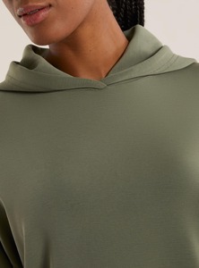 เสื้อฮู้ดสวมหัวรุ่น Cropped สำหรับผู้หญิงฤดูหนาวโลโก้ด้านหน้าพิมพ์ลายตามสั่ง100% ผ้าฝ้ายน้ำหนักเบากิจกรรมกลางแจ้งลำลอง - Product Image 2