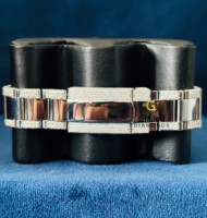 Reloj Inteligente de Lujo para Hombre con Cristal de Moissanita de Corte Brillante y Claridad VVS, Estilo Hip Hop, Fecha Automática, Acero Inoxidable
