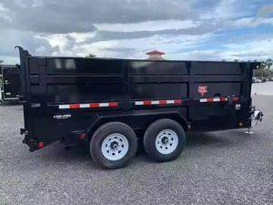 High Performance Double Drop Dump <b>Trailer</b> Cargo Hauler <b>Farm</b> <b>Trailer</b> for Construction and Material Transport - Product Image 2