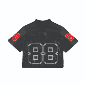 Camiseta de Fútbol Americano Personalizada, Gris Azul, Malla Transpirable de Poliéster, Nombre y Número Personalizados, Uniforme de Equipo - Product Image 3