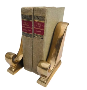 Stylish Hockey Shape <b>Book</b> Ends Unique Decorative Heavy Metal Holder Stand for Modern Office Desk and Sports Inspired <b>Decor</b> - Product Image 5