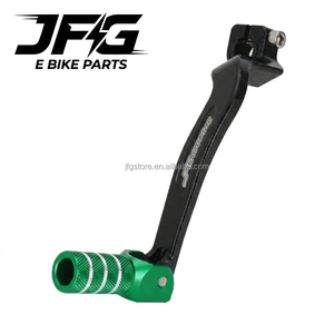 คันเกียร์พับได้ CNC อลูมิเนียม JFG Wholesale สำหรับ Kawasaki KLX110 <span class=keywords><strong>KLX110L</strong></span> ปลายสีเขียว อุปกรณ์ตกแต่งรถมอเตอร์ครอส - Product Image 1