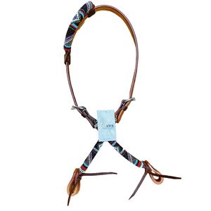 Vente chaude personnalisable une oreille équitation tête haute qualité en cuir véritable Western perlé équestre licou - Product Image 5