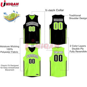 Maillot de basket-ball réversible personnalisé de qualité supérieure Polyester athlétique uniforme vierge hommes jeunes joueurs XS imprimé nom numéro équipe - Product Image 2