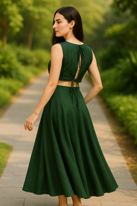 Ensemble deux pièces confortable en polyester, couleur bordeaux riche, pour tenue décontractée ou semi-formelle, disponible en tailles M, L, XL, XXL - Product Image 2