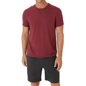 Conjuntos de Shorts Casuales de Verano para Hombre al por Mayor, Camiseta de Manga Corta Transpirable, Traje Deportivo Sólido, Tallas Grandes, Ligero, de Secado Rápido - Product Image 1