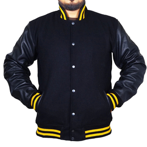 Wholesale OEM Service Custom Made Stitch Number High School Cotton Sleeves Eco-Friendly Breathable Winter <b>Letterman</b> <b>Jacket</b> Made - Product Image 1