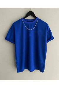 100% coton hommes peigné 240 grammes T-shirt à manches courtes femmes couleur unie goutte épaule col rond t-shirts - Product Image 3