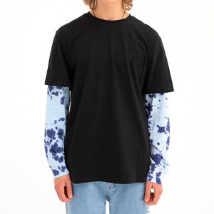 Haute qualité 100% coton hommes T-Shirts nouveau Design Double couche coupe ample imprimé décontracté vêtements d'été en gros - Product Image 3