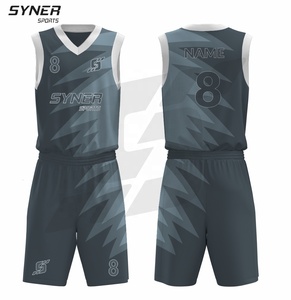 Maillot de basket-ball ensemble confortable respirant grande taille été personnalisé nom de l'équipe personnalisé 100% Polyester sans manches basket-ball - Product Image 4