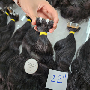 Extensiones de Cabello Vietnamita de Lujo 100% Alineadas con la Cutícula, Grado 12A Virgen, Cabello Natural Liso de Primera Calidad, Extensiones Adhesivas Invisibles, Ondulado Natural - Product Image 5