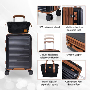 Valise PC légère extensible avec serrure TSA, 4 roues, poignée souple, doublure en polyester durable pour usage personnel et professionnel - Product Image 2