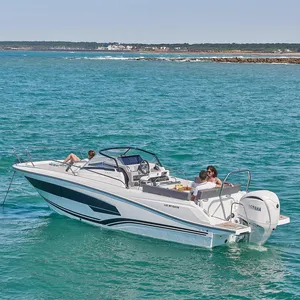 Kinocean 24ft Utility Hard-top Speed Yacht Center Console barca da pesca da crociera con ponte