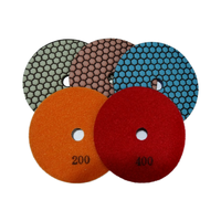 Disque de ponçage à sec flexible de 100 mm (4 pouces) en diamant pour le polissage du granit et du marbre
