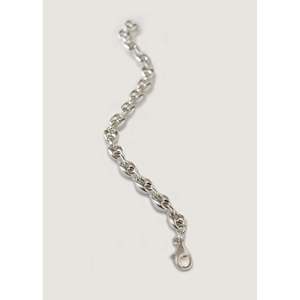 Classic Trendy Silver Mariner Chain <b>Bracelet</b> Gold Plated <b>Copper</b> with Geometric Anchor Pattern Featuring Pearl Diamond Main Stone - Product Image 6