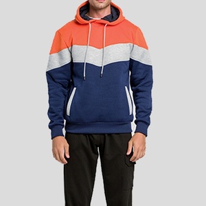 Promoción de invierno Sudaderas con capucha para hombre Sudaderas de color de contraste impresas personalizadas, Chaqueta de lana de moda, Sudadera con capucha de invierno de talla grande - Product Image 1