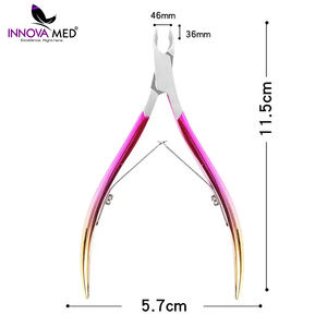 Multi Color Stainless Steel Cuticle Nipper Nail Clippers Professional Quality Cuticle Nippers Manicure Tool INNOVAMED Instrument - Product Image 3