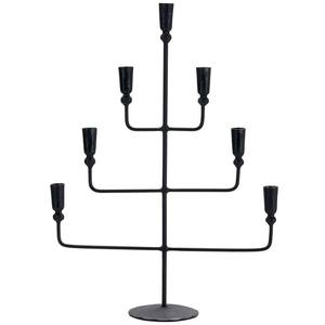 Portavelas de metal vintage hecho a mano con artesanía elegante con acabado antiguo para decoración clásica del hogar e interiores rústicos - Product Image 3