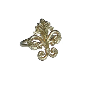 100% Rond de serviette en métal durable et écologique conçu avec une touche vintage pour les cérémonies traditionnelles, les beaux événements et l'utilisation festive - Product Image 6