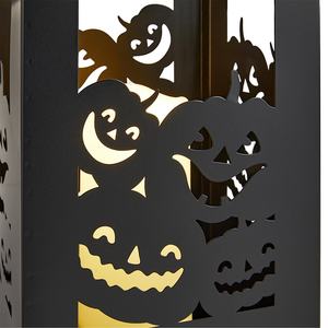 2025 Halloween spécial argent noir métal bougeoir lanterne citrouille découpe décorations pour la maison pour les mariages noël nouvel an - Product Image 3