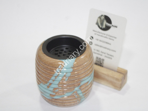 Nouveau traditionnel Mubkhar bois résine Bukhoor brûleur thé parfum porte-encens pour Ramadan Eid Exim Pvt Ltd Tradition - Product Image 4