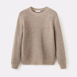 Sweater Wholesale 350G Heavy Mock Neck Crewneck Sweatshirts Sweater Custom Basic Loose Solid Color Oversized Thick <b>Warm</b> Sweater - Product Image 1
