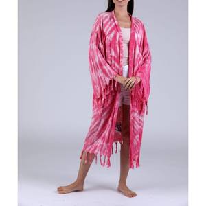 Kimono Largo para Mujer, Ligero, con Silueta Drapeada y Mangas Largas, Perfecto para Uso Casual, Viajes y Uso Diario - Product Image 6