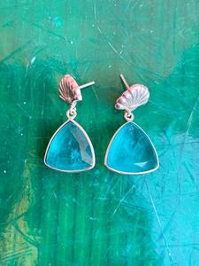 925 Sterling Silver Paraiba <b>Tourmaline</b> Handmade <b>Earring</b> For Women , Beautiful Women <b>Earring</b> . - Product Image 4