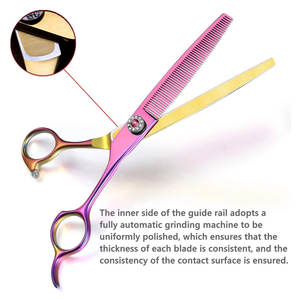 Ciseaux de toilettage professionnels OEM pour animaux de compagnie, ciseaux d'éclaircissement pour chiens et chats - Product Image 6