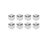 Glaçons réutilisables en acier inoxydable Refroidisseur de whisky 4 pièces Rack réutilisable 304 glaçons en acier inoxydable Prix bas