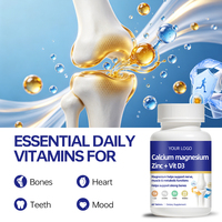 Comprimés de calcium et de magnésium, complément minéral pour le soutien osseux, pour des os solides et une fonction musculaire optimale, étiquette privée OEM ODM