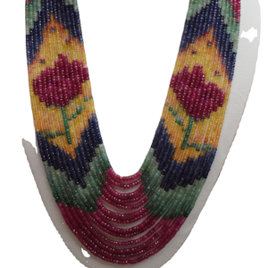 Perles de saphir multicolores naturelles - Product Image 1