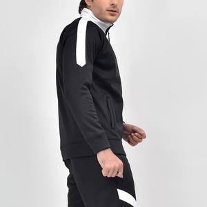 Survêtement décontracté pour hommes deux pièces veste de haute qualité Fitness survêtement ensemble Tech Fit survêtement costume vêtements de sport hommes survêtement ensembles - Product Image 4
