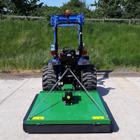 NOUVEAU TRACTEUR COMPACT SOLIS 26 4WD avec NOUVEAU CHARGEUR SOLIS 3200 avec godet 4-en-1 et tondeuse/rotary 1,4 m