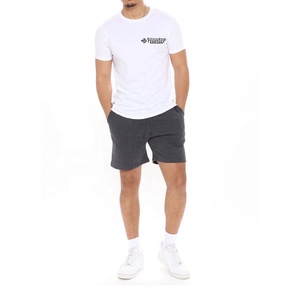 Ensemble de shorts de yoga pour hommes en polyester/coton respirant et à séchage rapide, personnalisable, ensemble de survêtement 2 pièces pour hommes - Product Image 1