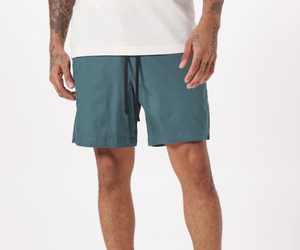 ZN Hommes Mode Sweat 5 Pouces Entrejambe Cordon Poches Couleur Pure Personnalisé Formation ShortsDDP expédition - Product Image 2