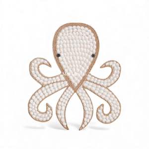 Decoración Tejida de Pared con Conchas Naturales Hechas a Mano, con Diseño de Pulpo, para Cuarto de Bebé, Guardería, Decoración Interior con Temática Oceánica - Product Image 1
