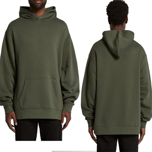 Sweat-shirts à capuche unisexes surdimensionnés en molleton 100% coton pour l'hiver, vierges, simples, pour hommes, 500 g/m², grande taille, pull-over, broderie, logo imprimé - Product Image 5