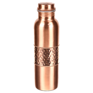 Bouteilles d'eau en cuivre imprimées à 7 chakras de style antique magnifiquement conçues pour maintenir la pureté de l'eau avec une touche d'élégance - Product Image 3