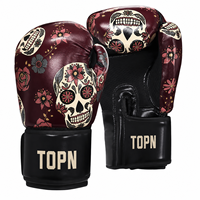 Gants de boxe professionnels pour femmes en cuir PU, rembourrés en gel, à doigts entiers, fermeture auto-agrippante, pour MMA, Kickboxing, Sparring, 10oz, Noir