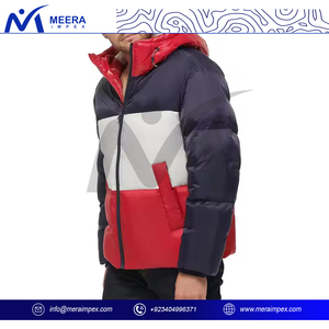 Veste matelassée avec logo personnalisé pour hommes manteau d'uniforme d'hiver léger et coupe-vent avec isolation pour les vêtements d'équipe de l'entreprise et un usage quotidien - Product Image 3
