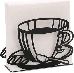 Attractive Design Handmade Customized Design Metal Napkin Holder Black Color Wholesale Latest Classic Metal Napkin Holder - Product Image 2