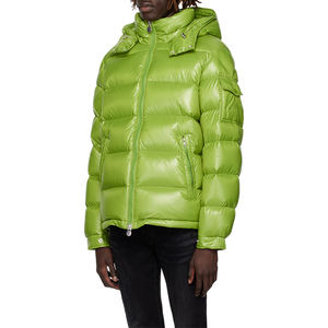 Chaqueta acolchada de burbujas acolchada con capucha para hombre de alta calidad con diseño de logotipo personalizado para exteriores de invierno de peso pesado - Product Image 1