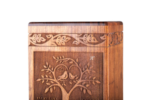 Handmade Rosewood Cremation Urn Wooden Ashes <b>Box</b> <b>Memorial</b> <b>Keepsake</b> Decorative Cremation Urn for Ashes - Product Image 6